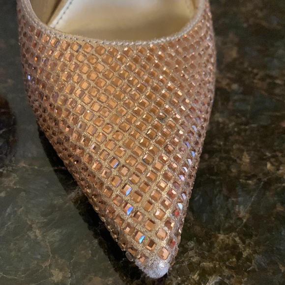 Steve Madden Zans gold pointed toe crystal pumps - Picture 5 of 10